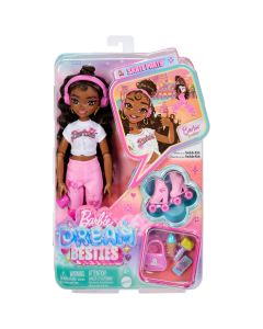 BARBIE DREAM BESTIES ROLLER SKATE lėlė – Brooklyn (JFX97)