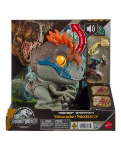 JURASSIC WORLD FIERCE FEEDER interaktyvus dinozauras Velociraptor (JKG86)