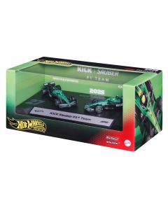 HOT WHEELS PREMIUM F1 Sauber Nico Hulkenberg ir Gabriel Bortoleto bolidai (2 vnt.) (JMM92)