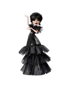 MONSTER HIGH X WEDNESDAY lėlė Trečiadienė juoda suknele (HXJ03)