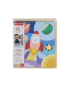 Fisher - price medinė dėlionė raketa