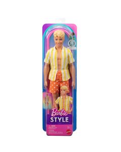 BARBIE KEN madistas dryžuotais marškiniais - Ken's 65th (JJN66)