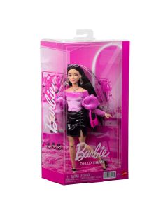 BARBIE DELUXE FASHIONISTAS mados lėlė rožine palaidine (JJN76)