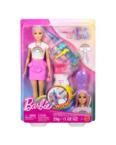 BARBIE HAIR PLAY RAINBOW SPARKLE lėlės rinkinys (JJP07)