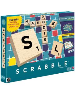Stalo žaidimas SCRABBLE (medinis, LT)