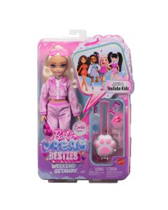 BARBIE DREAM BESTIES lėlė Malibu (kelionių tema) (JMV16)