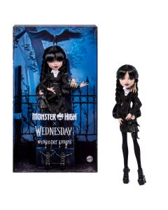MONSTER HIGH X WEDNESDAY kolekcinė lėlė Trečiadienė (JNJ91)