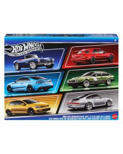 HOT WHEELS šešių europietiškų automodeliukų rinkinys (JBY79)