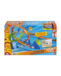 HOT WHEELS STUNT TRACKS rinkinys – Dvigubos kilpos iššūkis (JHK73)