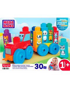 MEGA BLOKS konstruktorius – traktorius su gyvūnėliais (JKG33)