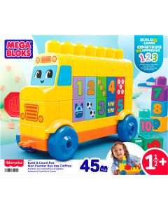 MEGA BLOKS konstravimo ir skaičiavimo autobusas (JKG34)