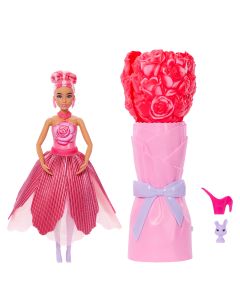 BARBIE ROSE SURPRISE lėlė gėlėje (JMF59)