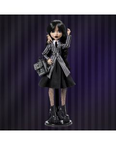 MONSTER HIGH X WEDNESDAY lėlė Trečiadienė juoda suknele (HXJ03)