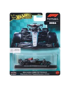 HOT WHEELS PREMIUM lenktyninis Mercedes–Benz 2024 Lewis Hamilton automodeliukas (JBM16)