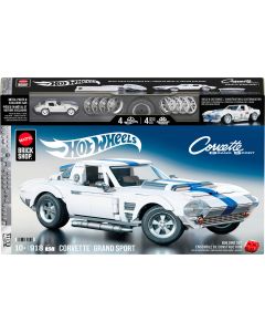 MATTEL BRICK SHOP HOT WHEELS konstruktorius – Corvette Grand Sport (JGR31)