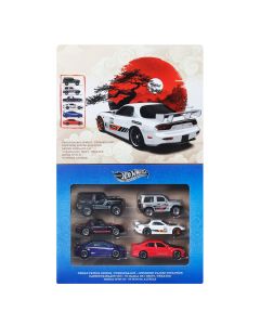 HOT WHEELS šešių japoniškų automodeliukų rinkinys (JLB23)