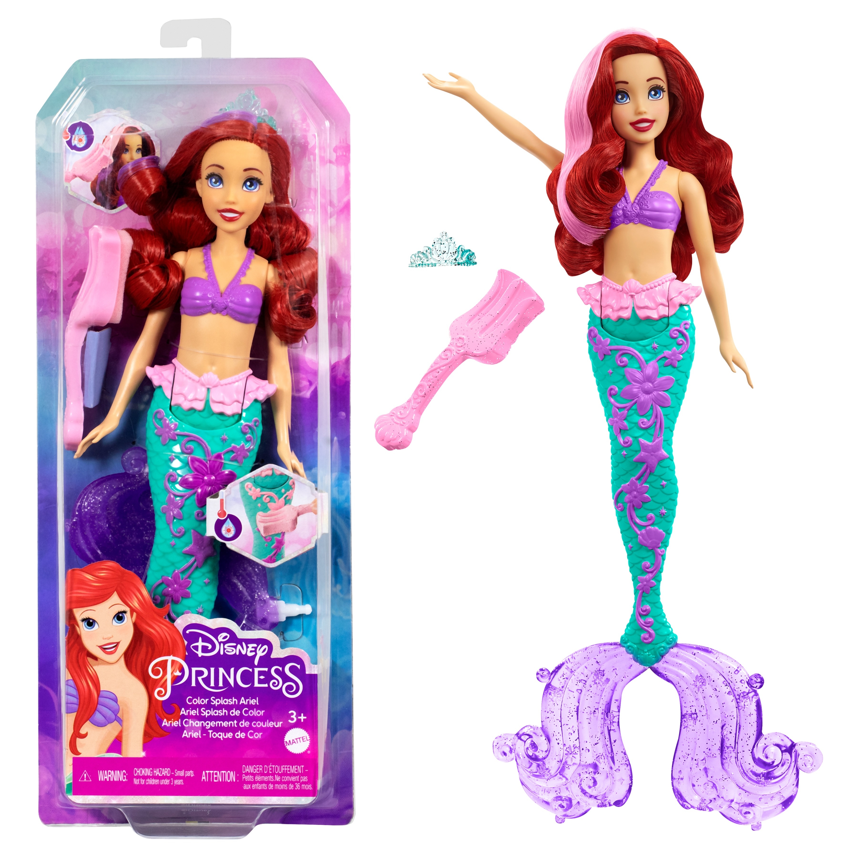 Кукла"Mattel"Disney,Ариэль color splash