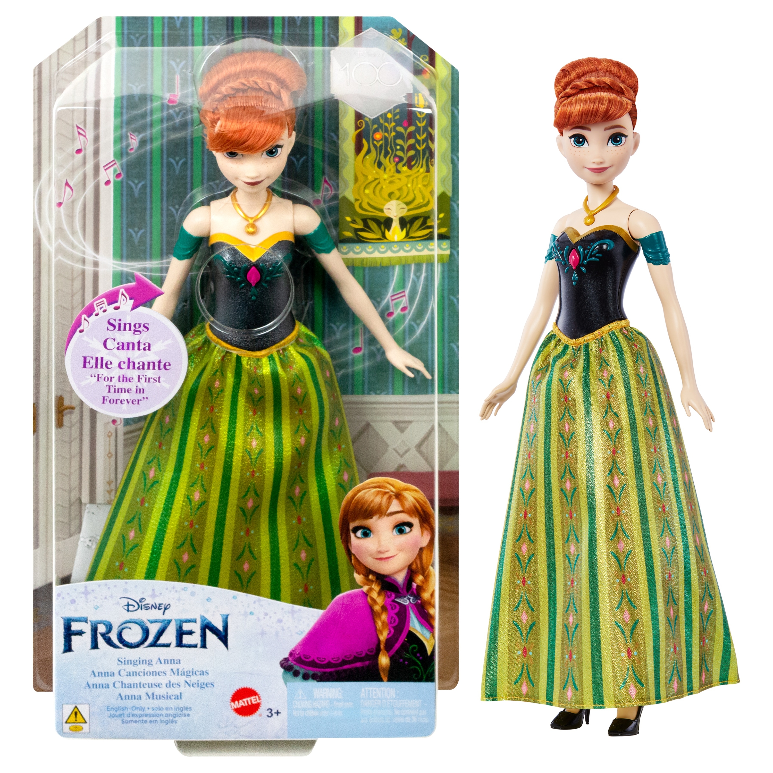 Кукла поющ Mattel Disney Frozen Анна анг